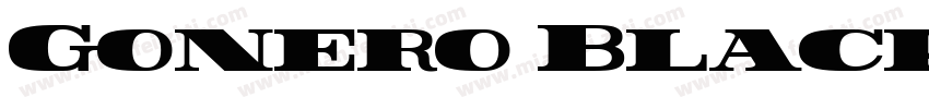 Gonero Black Extra字体转换
